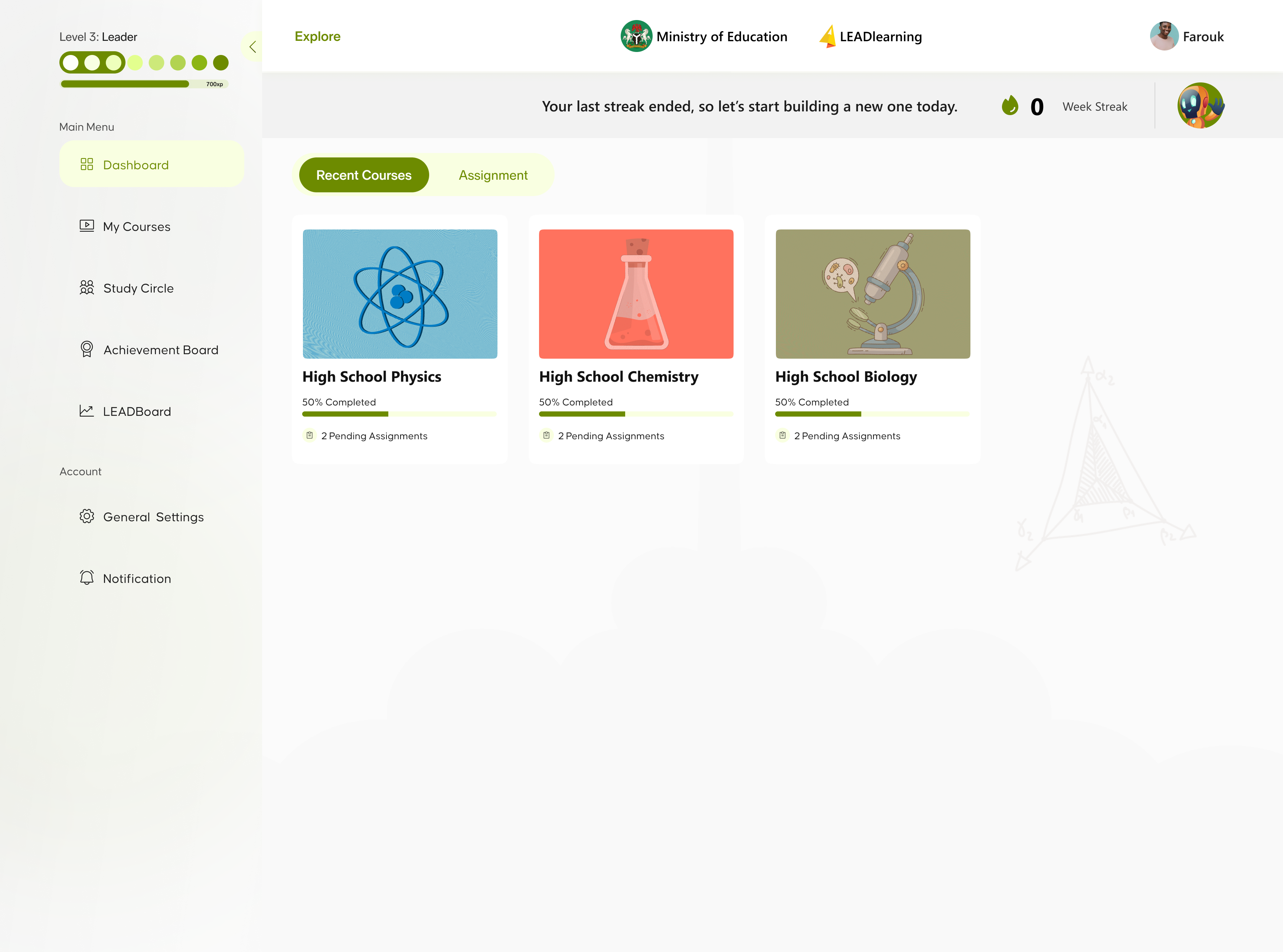 LEADlearning mobile and web app preview